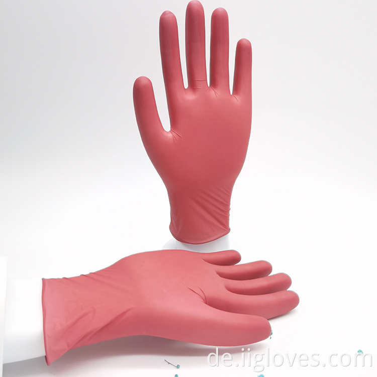 Medizinische Versorgung Einweg pulverfreie synthetische Nitrilhandschuhe Medizinische Untersuchungshandschuhe